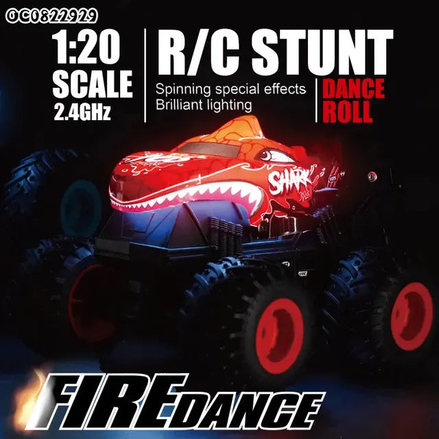 D-Power 1:20 Remote Control 2.4G Shark Monster Toy Car - Laadlee