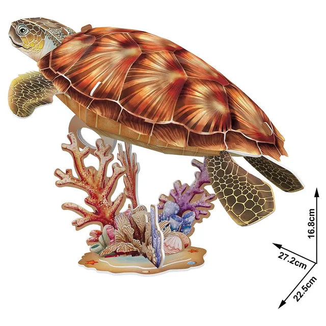 Cubicfun Ngeo 3D Puzzle Sea Turtle - 31Pcs