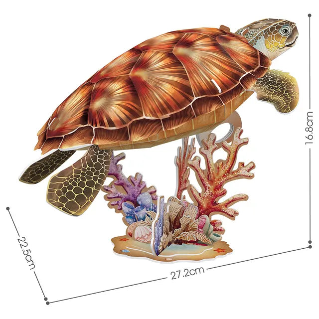 Cubicfun Ngeo 3D Puzzle Sea Turtle - 31Pcs