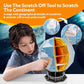 Cubicfun Ngeo 3D Puzzle Scratch Globe - 31Pcs