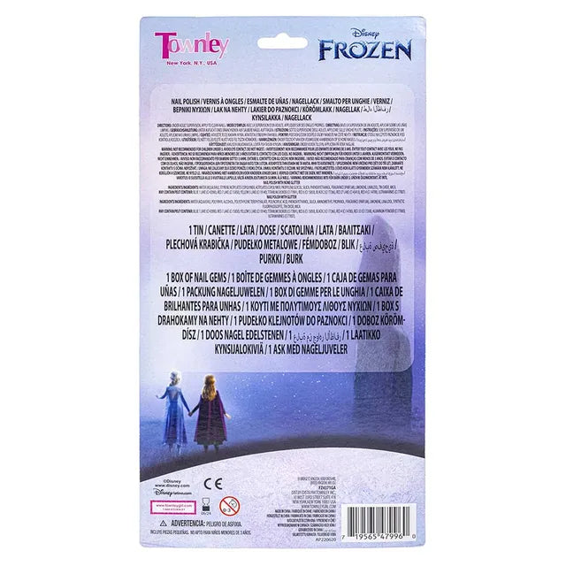 Townley Girl Disney Frozen - Nail Polish With Nail Gem Wheel And Tin - Laadlee