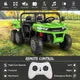 MYTS Power Pickup Adventure Ride On Truck With 6 Wheels - Green