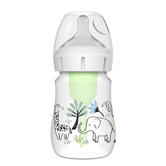 Dr. Brown's Wide Neck Anti-Colic Options+ Baby Bottle - Jungle Elephant - 150 ml