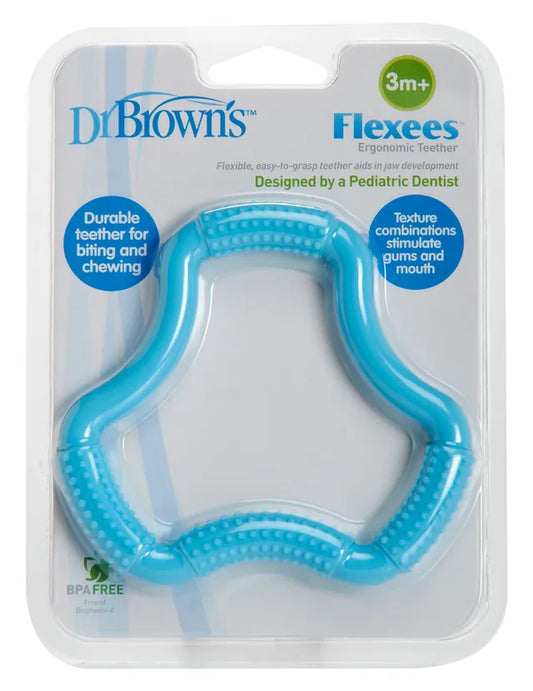 Dr. Brown's A-Shaped Teether "Flexees" - Blue