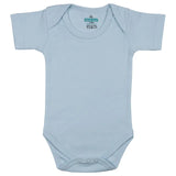 Babies Basic Short Sleeves Romper Bodysuit Pack of 6 - Blue, Orange And Brown