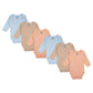 Babies Basic Long Sleeves Romper Bodysuit Pack of 6 - Blue, Orange And Brown