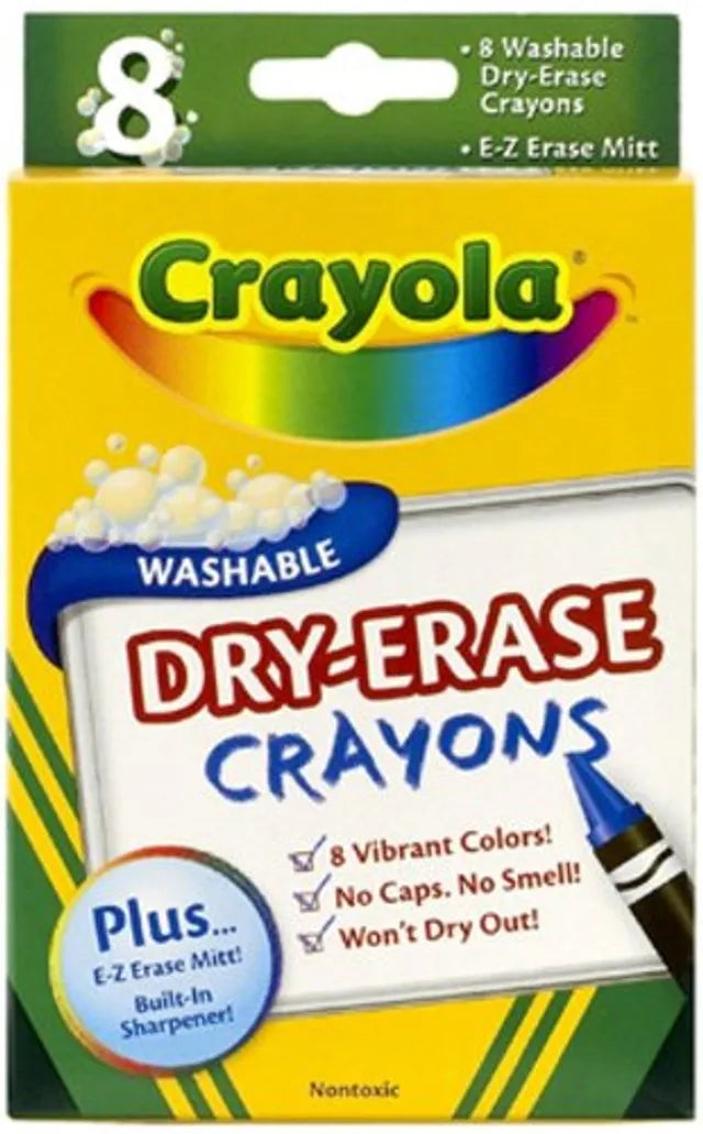 Crayola Dry-Erase Large Crayons - Pack of 8