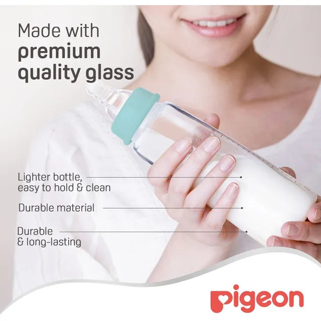 Pigeon Glass Feeding Bottle K-8  240ml - Assorted