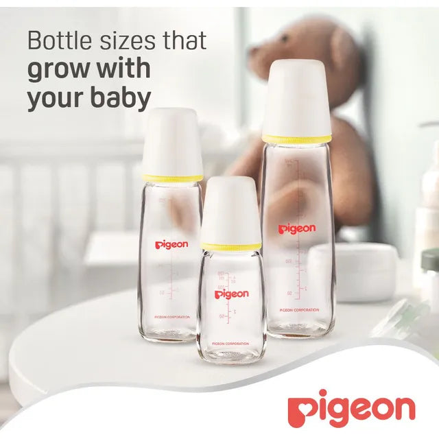 Pigeon Glass Feeding Bottle K-6 200ml - Assorted