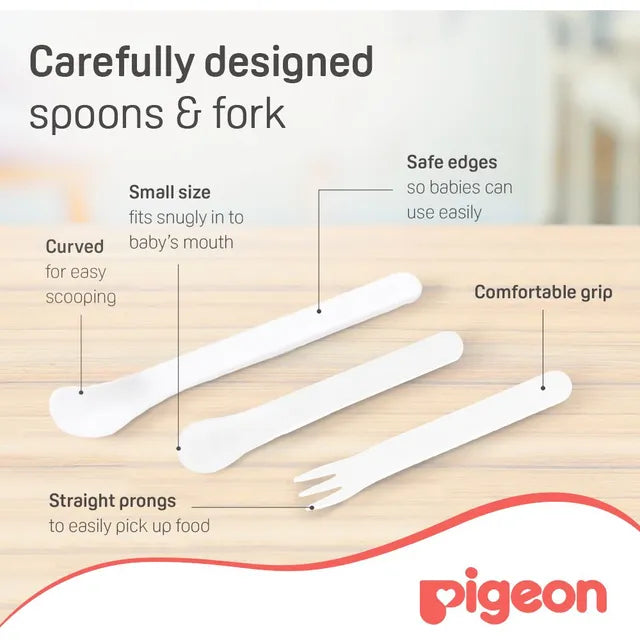 Pigeon Baby'S First Spoon & Fork Set