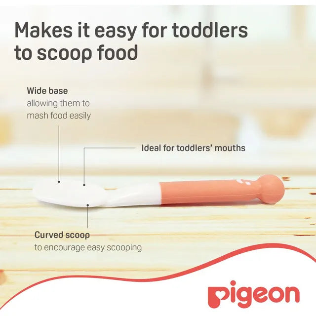 Pigeon Self-Wean Spoon & Fork - Multicolor