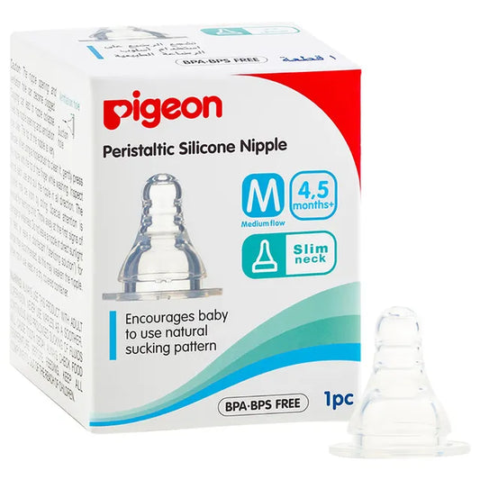 Pigeon Peristaltic Nipple (M)-  Pack of 1 (Box)