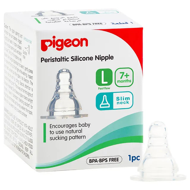 Pigeon Peristaltic Nipple (L) - Pack of 1 (Box)