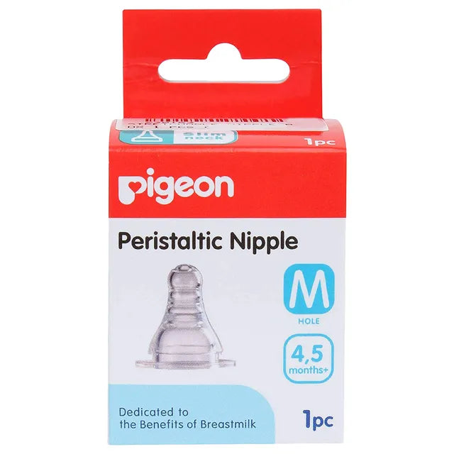 Pigeon Peristaltic Nipple (M) - Pack of 1 (Bulk)