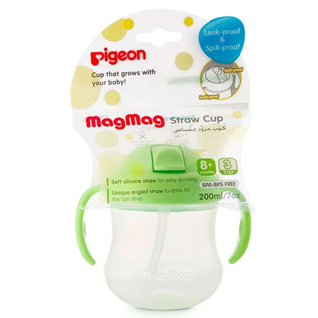 Pigeon Mag Mag Straw Cup - Green