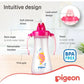 Pigeon Tall Straw Bottle - Pink