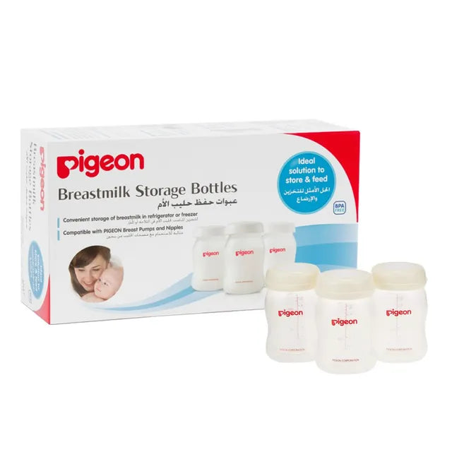 Pigeon Breast Milk Storage Bottle Pack of 3 - 160ml