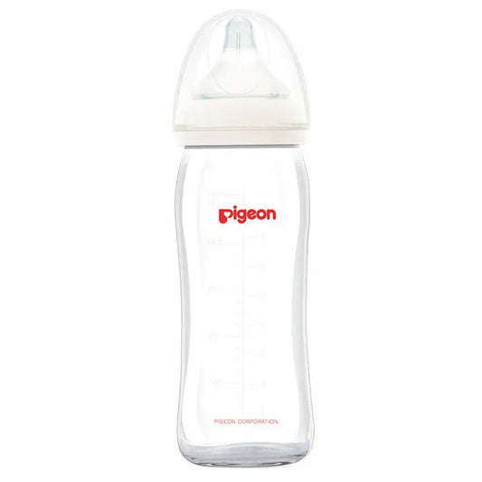 Pigeon Softouch Wide Neck Glass Bottle - 240ml