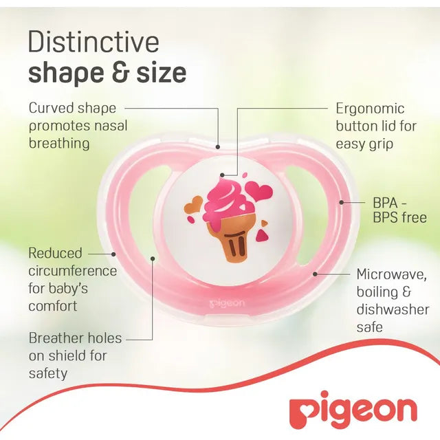 Pigeon Mini Light Pacifier Girl S - Cone