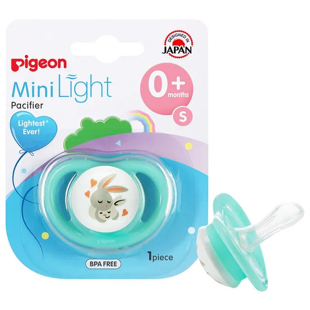 Pigeon Mini Light Pacifier Unisex  S - Rabbit