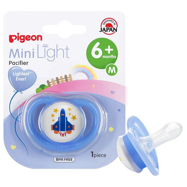 Pigeon Mini Light Pacifier Boy M - Rocket