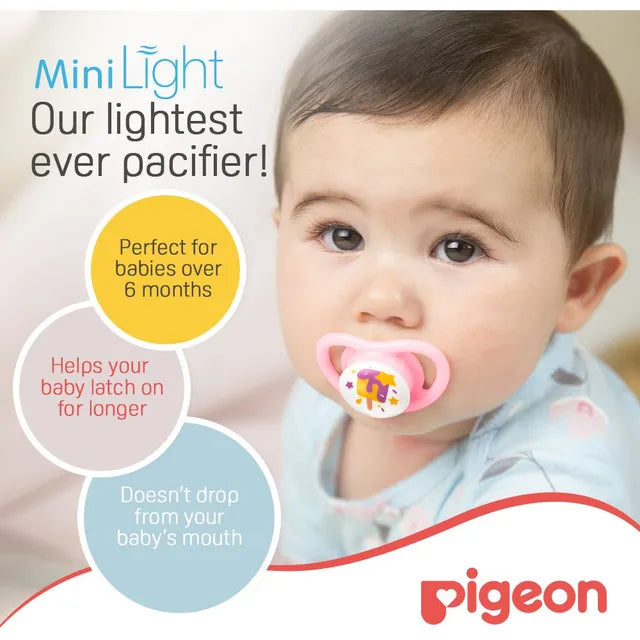 Pigeon Mini Light Pacifier Girl  M - Lolly