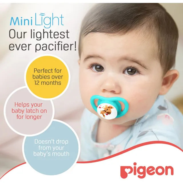 Pigeon Mini Light Pacifier Unisex L -  Giraffee