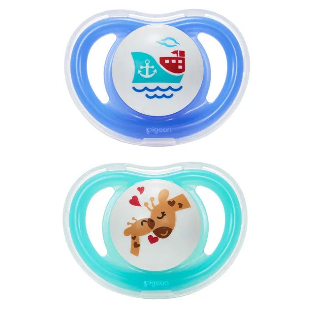 Pigeon Mini Light Pacifier Twin Boy L - Pack of 2