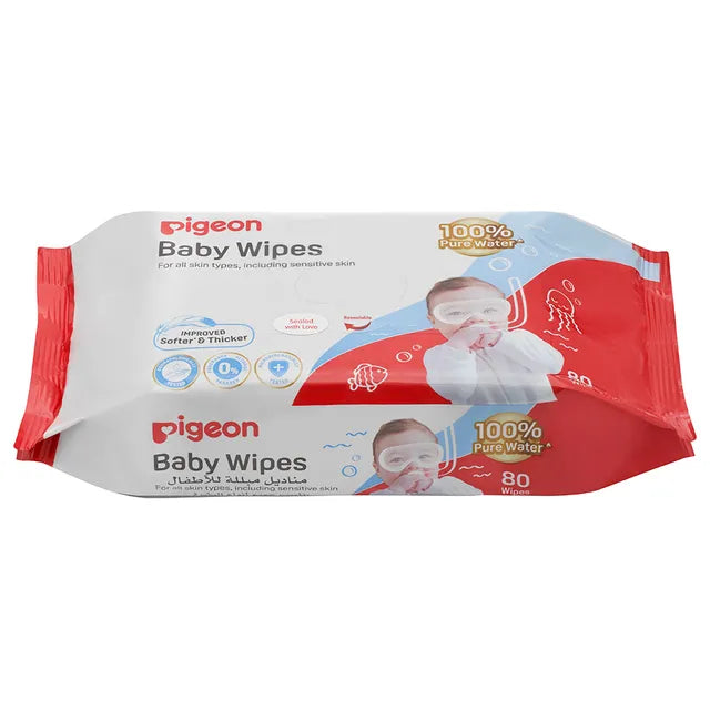 Pigeon Baby Water Refill Wipes - 80 Sheets