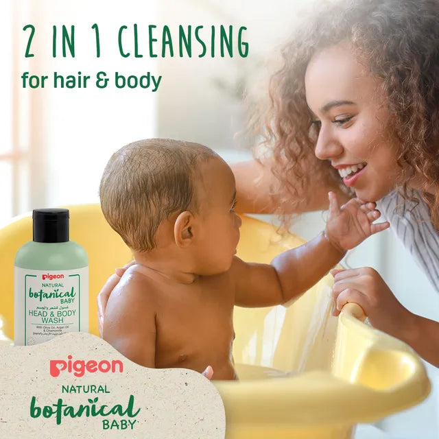 Pigeon Natural Botanical Baby Head & Body Wash - 200ml