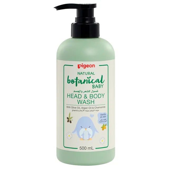 Pigeon Natural Botanical Baby Head & Body Wash - 500ml