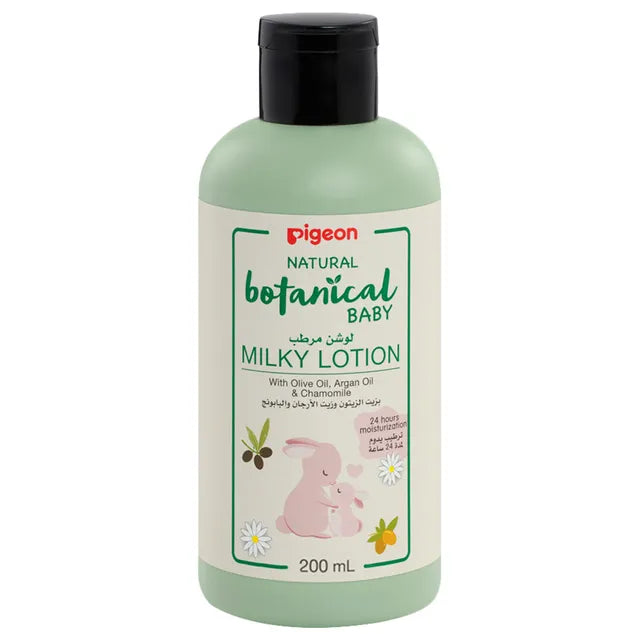 Pigeon Natural Botanical Baby Milky Lotion - 200ml