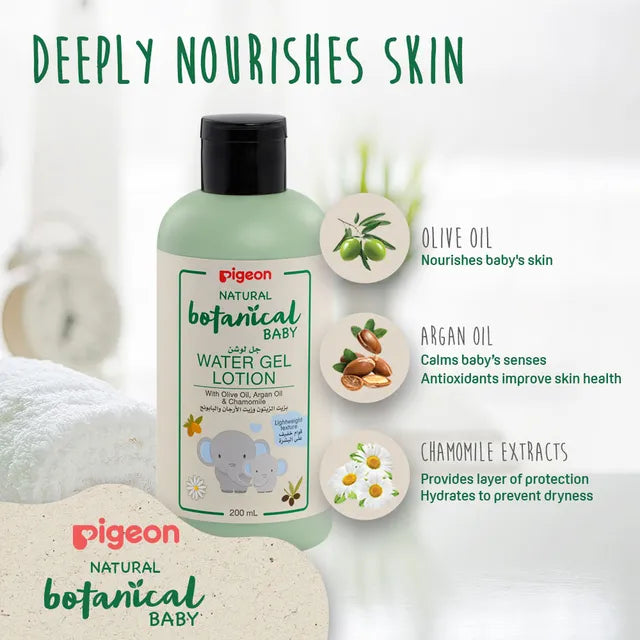 Pigeon Natural Botanical Baby Water Gel Lotion - 200ml