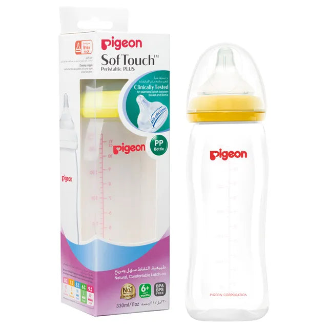 Pigeon Softtouch WN Plastic Bottle 330ml