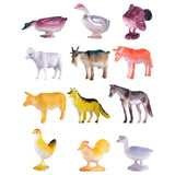Power Joy Animal Worldz Farm Animal Figurine 4inch - 6pcs Assorted
