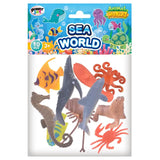 Power Joy Animal Worldz Sea World Figurine 2 inch - 10pcs Assorted