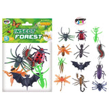 Power Joy Animal Worldz Insects Figurine 4 inch - 6pcs Assorted