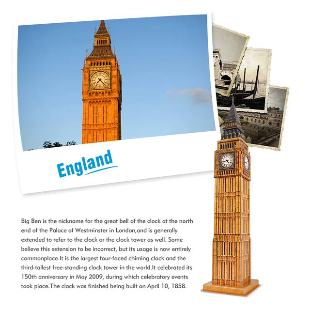 Cubicfun 3D Puzzle Big Ben London - 44Pcs