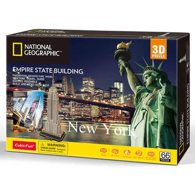 Cubicfun Ngeo 3D Puzzle Empire State Building - 66Pcs