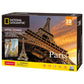 Cubicfun Ngeo 3D Puzzle Eiffel Tower 80Pcs