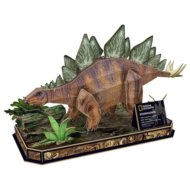 Cubicfun Ngeo 3D Dino Stegosaurus - 62Pcs