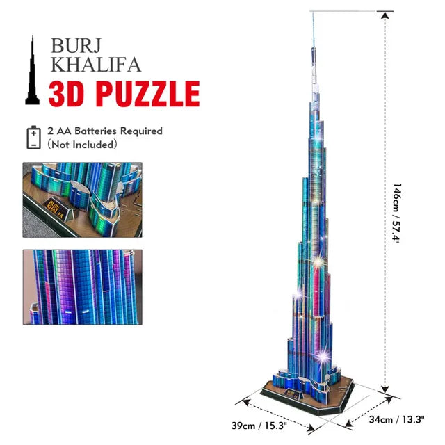 Cubicfun 3D Puzzle Burj Khalifa - 136Pcs