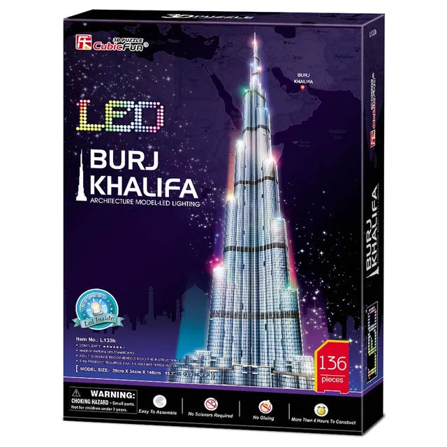 Cubicfun 3D Puzzle Burj Khalifa - 136Pcs