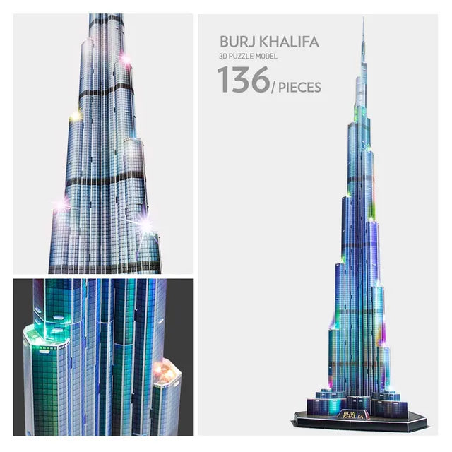 Cubicfun 3D Puzzle Burj Khalifa - 136Pcs