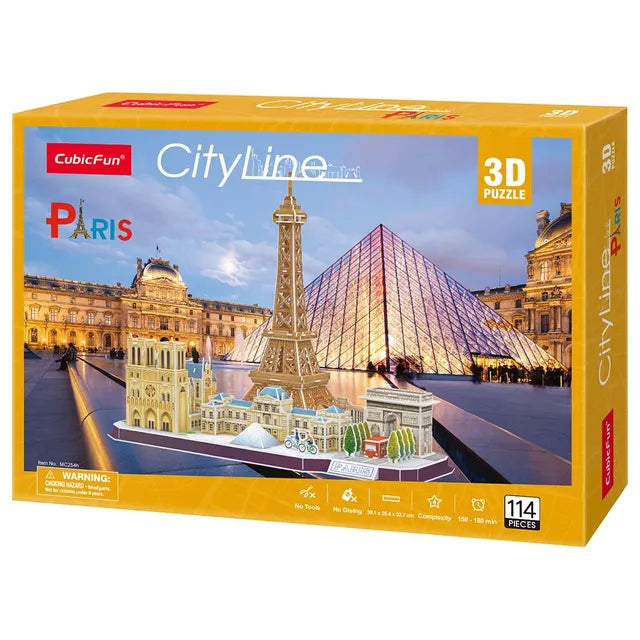 Cubicfun 3D Puzzle Cityline Paris - 114Pcs