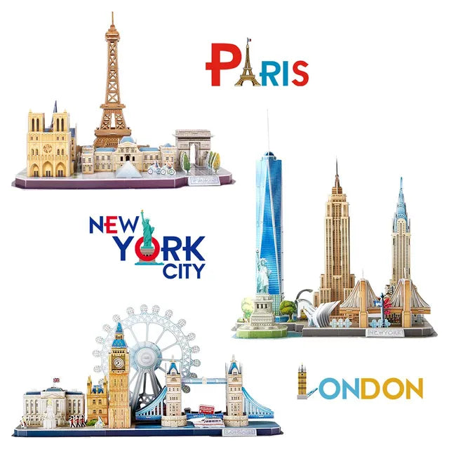 Cubicfun 3D Puzzle Cityline Paris - 114Pcs