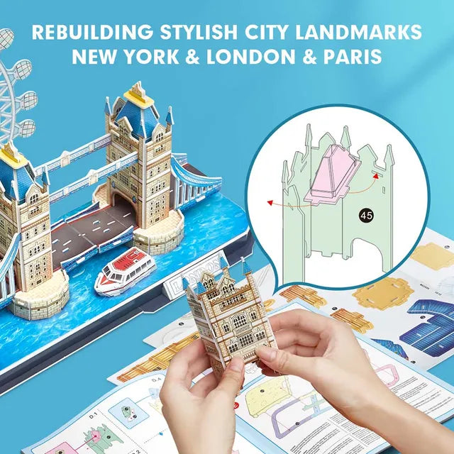 Cubicfun 3D Puzzle Cityline Paris - 114Pcs