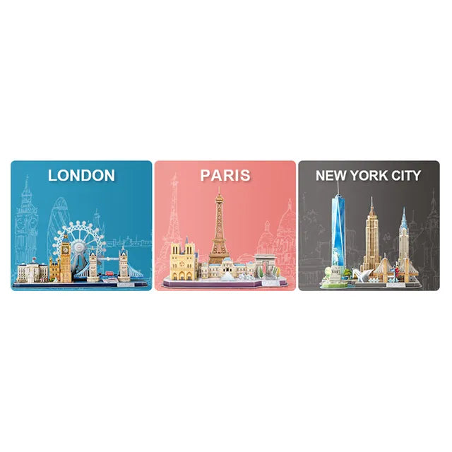 Cubicfun 3D Puzzle Cityline Paris - 114Pcs