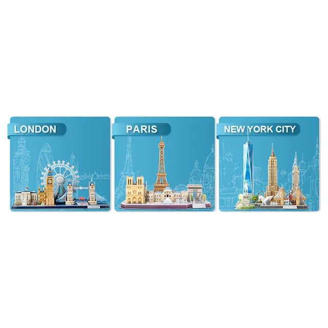 Cubicfun 3D Puzzle Cityline Paris - 114Pcs