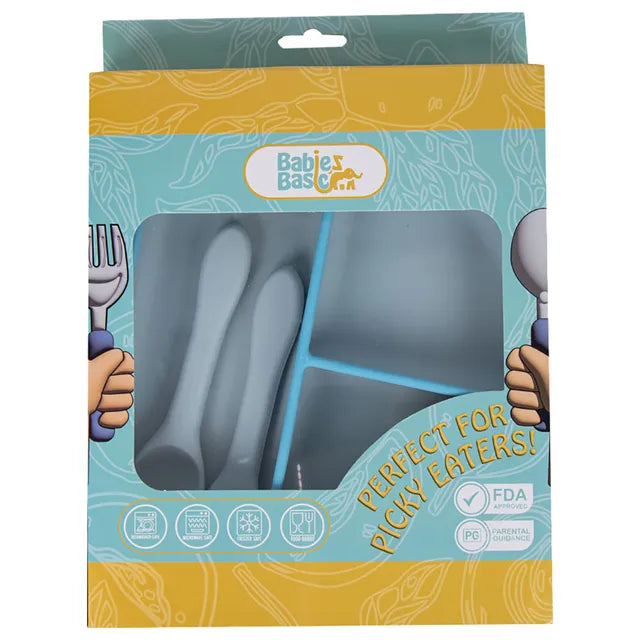 Babies Basic Feeding Set 3pcs- Blue